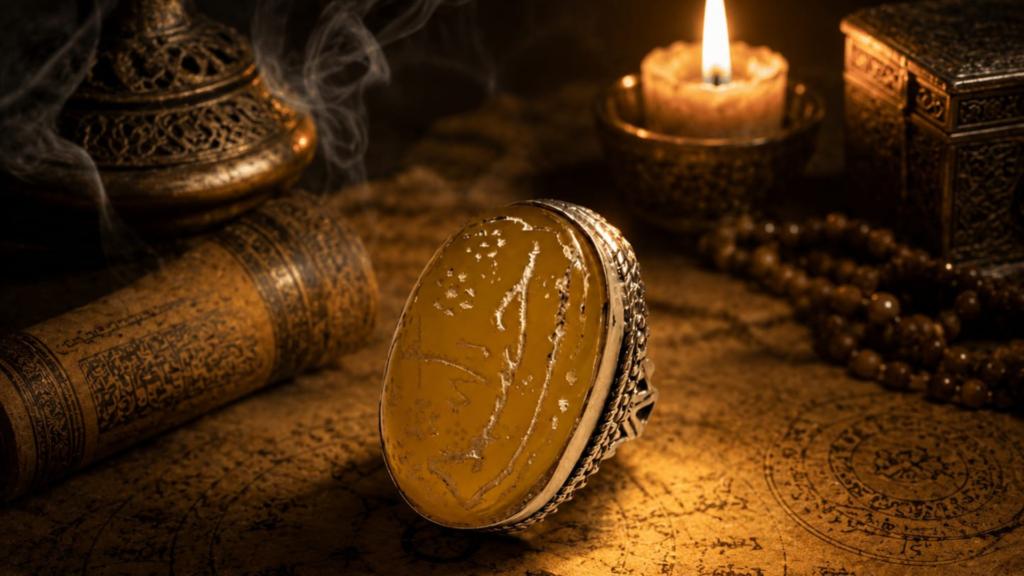 Wealth " Business Taweez Ring - Powerful Islamic Talisman to Attract Money, Success - Prosperity in All Work or Business — Khodam Djinn