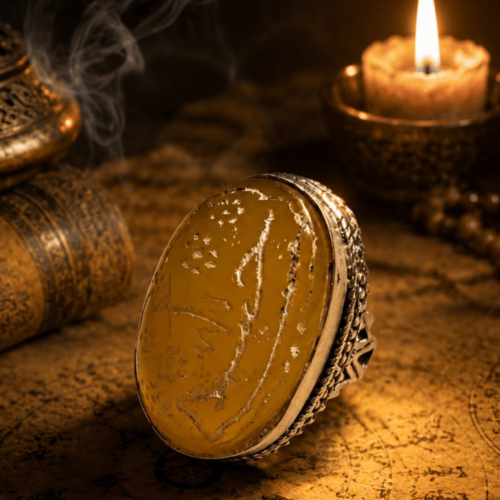 Wealth " Business Taweez Ring – El poderoso Talismán Islámico para atraer dinero, éxito – Prosperidad en todo trabajo o negocio — Khodam Djinn