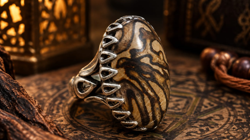 جنية غير قابلة للتدمير ⁇ Wealth - Treasure Guardian Ring ⁇ Mystical Djinn Ring for Prosperity " — Khodam Djinn