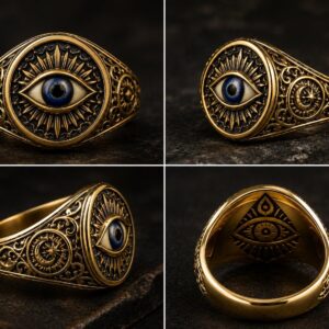 Bague mauvais œil en or 18 carats — Khodam Djinn — Khodam Djinn