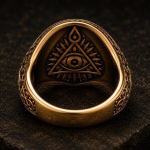 Bague mauvais œil en or 18 carats — Khodam Djinn — Khodam Djinn