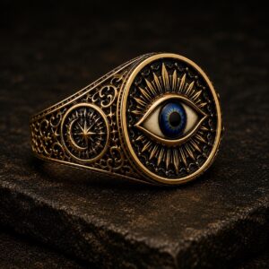 Bague mauvais œil en or 18 carats — Khodam Djinn — Khodam Djinn