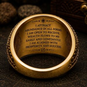 Bague sceau d’abondance en or 18 carats — Khodam Djinn — Khodam Djinn