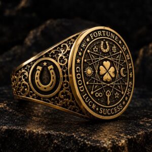 Bague porte-bonheur en or 18 carats — Khodam Djinn — Khodam Djinn