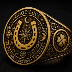 Glückshufeisen-Ring aus 18 Karat Gold — Khodam Djinn — Khodam Djinn