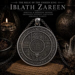 Khodam Djinn Iblath Zareen Unseen King Relic Amulet Necklace – Spiritual Defense, Abundance & Strategic Clarity Talisman