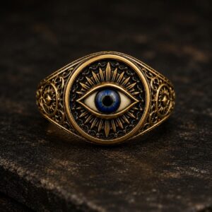 Bague mauvais œil en or 18 carats — Khodam Djinn — Khodam Djinn