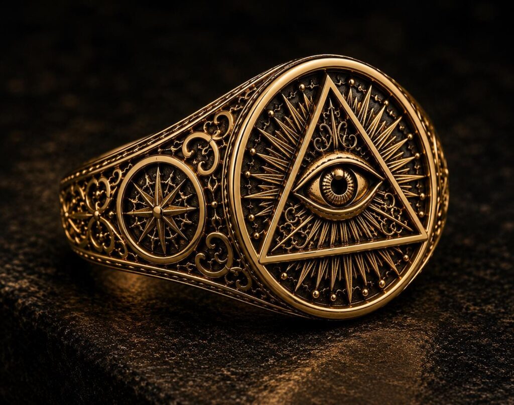 Bague Œil de la Providence en or 18 ct — Khodam Djinn — Khodam Djinn