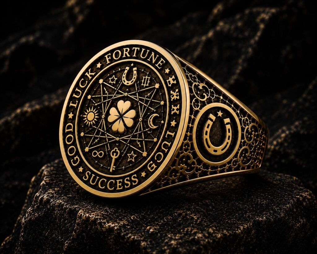 Bague porte-bonheur en or 18 carats — Khodam Djinn — Khodam Djinn