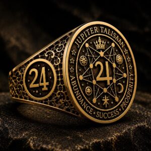Bague talisman Jupiter en or 18 carats — Khodam Djinn — Khodam Djinn