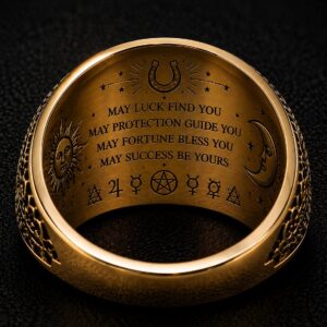 Glückshufeisen-Ring aus 18 Karat Gold — Khodam Djinn — Khodam Djinn