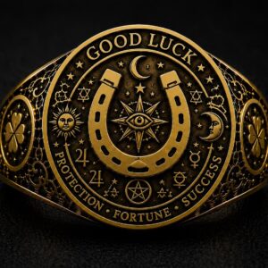 Glückshufeisen-Ring aus 18 Karat Gold — Khodam Djinn — Khodam Djinn
