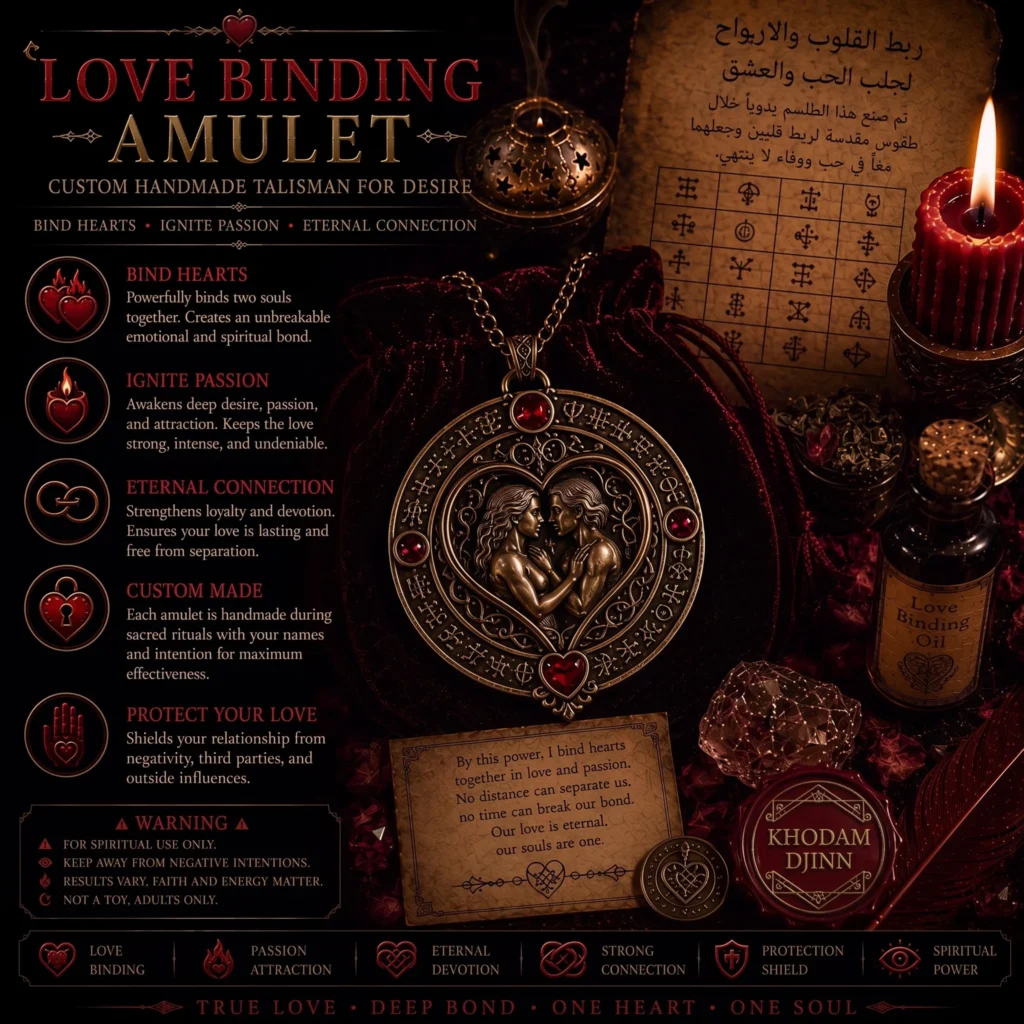 Amulette de lien amoureux sur mesure — Khodam Djinn — Khodam Djinn