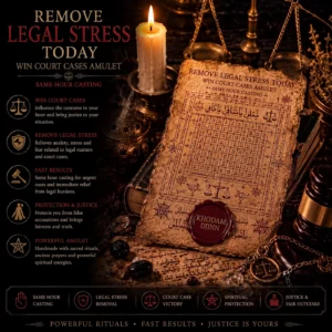 Amuleto ritual ante el estrés judicial — Khodam Djinn — Khodam Djinn