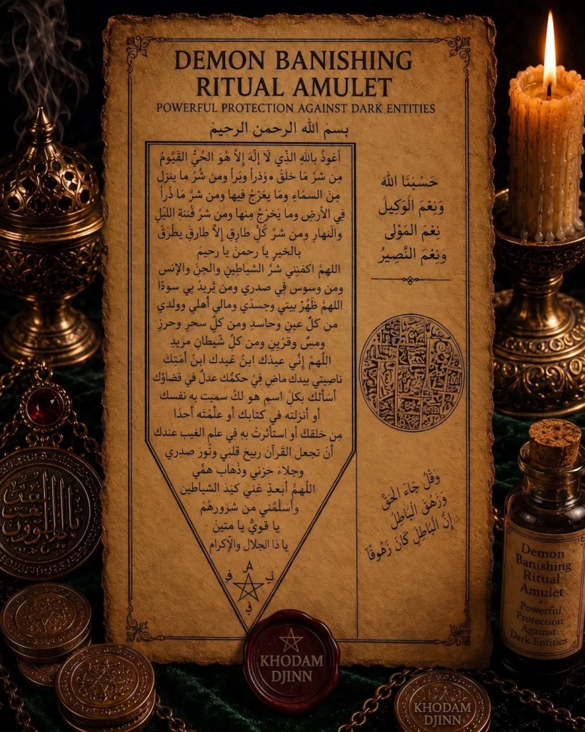 Amulett zum Dämonenbannungsritual — Khodam Djinn — Khodam Djinn