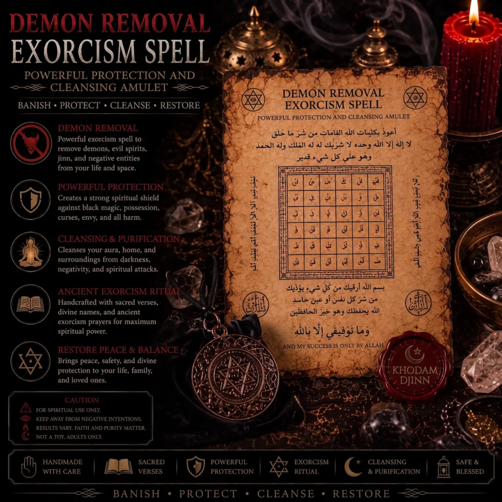 Schutzamulett zum Exorzismusritual — Khodam Djinn — Khodam Djinn
