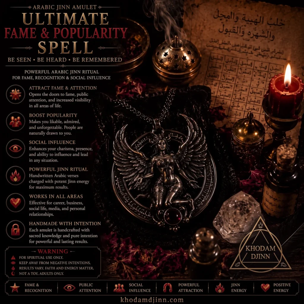 Amulette arabe de djinn pour la renommée — Khodam Djinn — Khodam Djinn