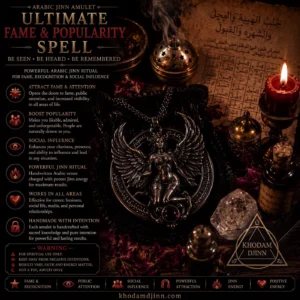 Khodam Djinn — Arabic Jinn Amulet – Ultimate Fame and Popularity Spell