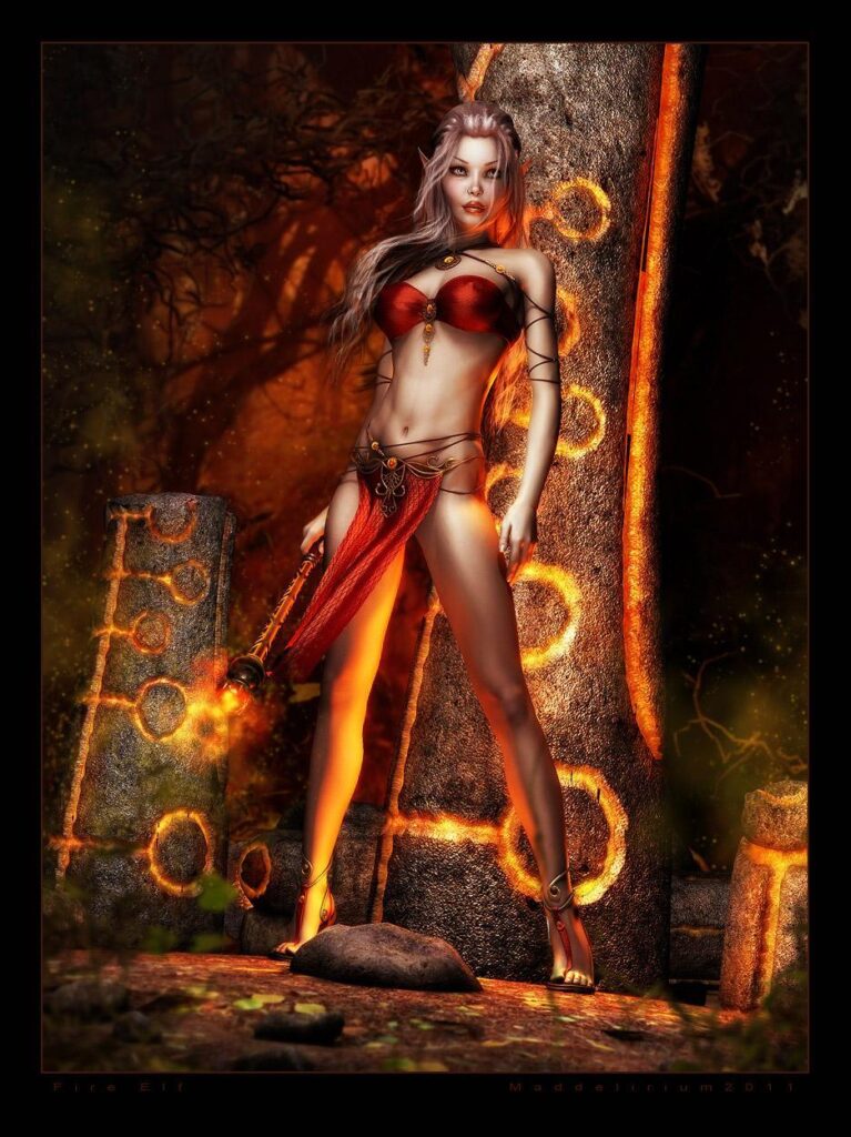 Khodam Djinn — Haunted Ritual Direct Binding Fire Elf Energy Fire Manipulation Rune Magic Power — image 1