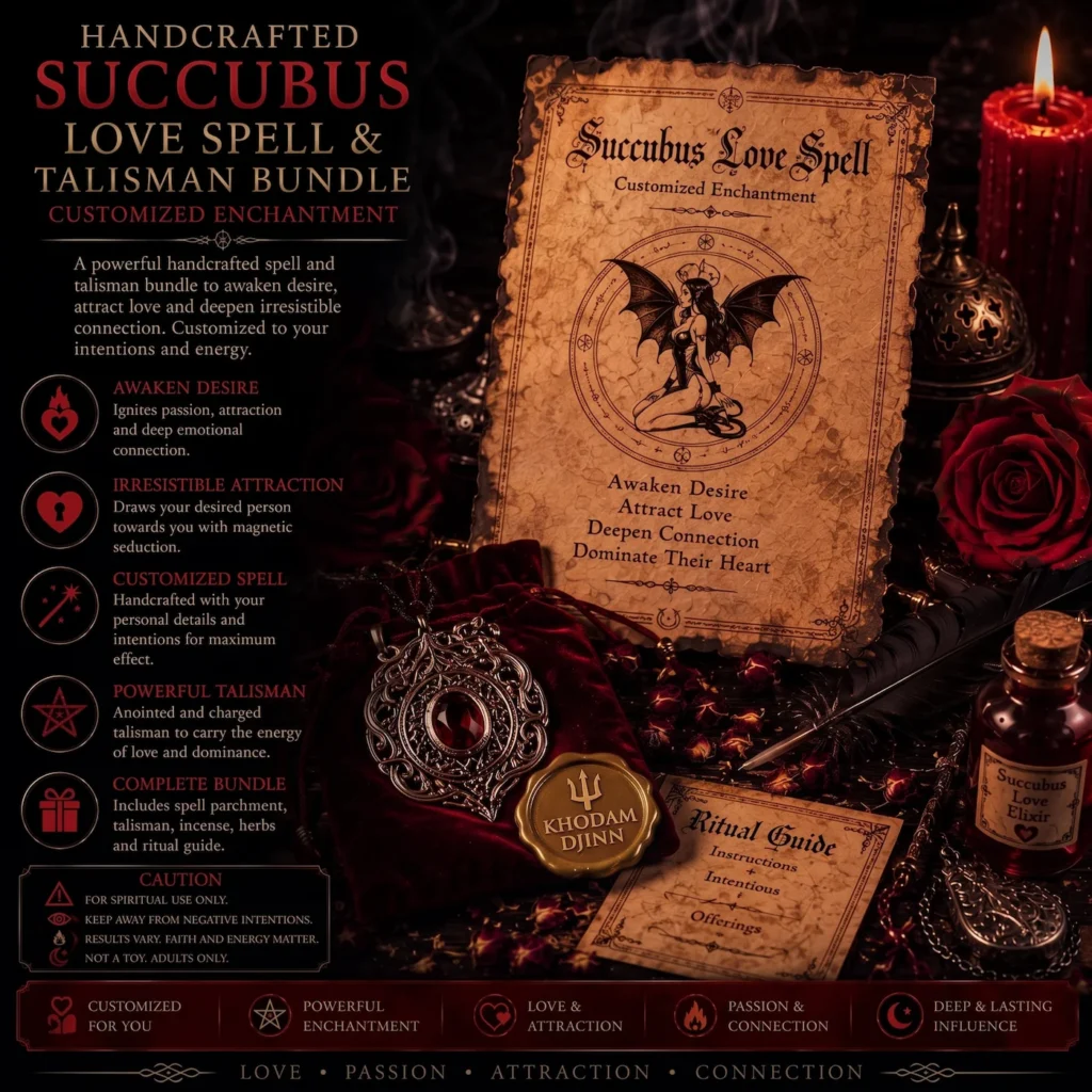 Ensemble talisman et rituel de succube — Khodam Djinn — Khodam Djinn