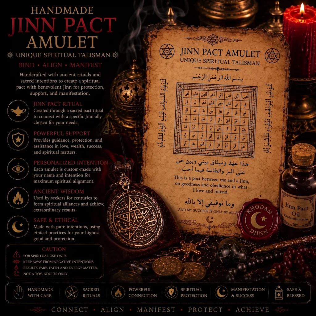 Amulette de pacte avec un djinn — Khodam Djinn — Khodam Djinn