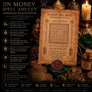 Khodam Djinn — Jin Money Spell Amulet: Handmade Wealth Ritual