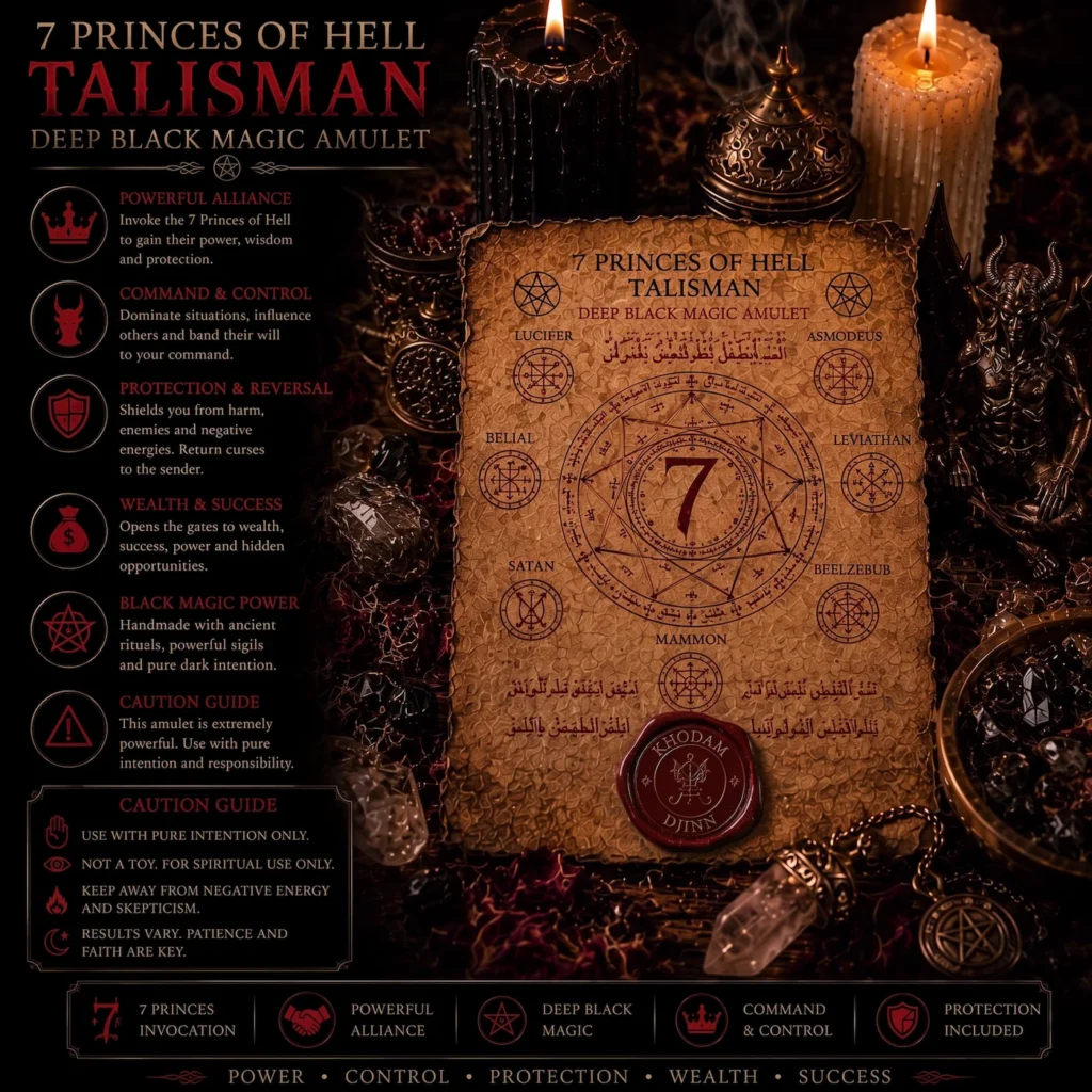 Talisman des 7 princes de l’enfer — Khodam Djinn — Khodam Djinn
