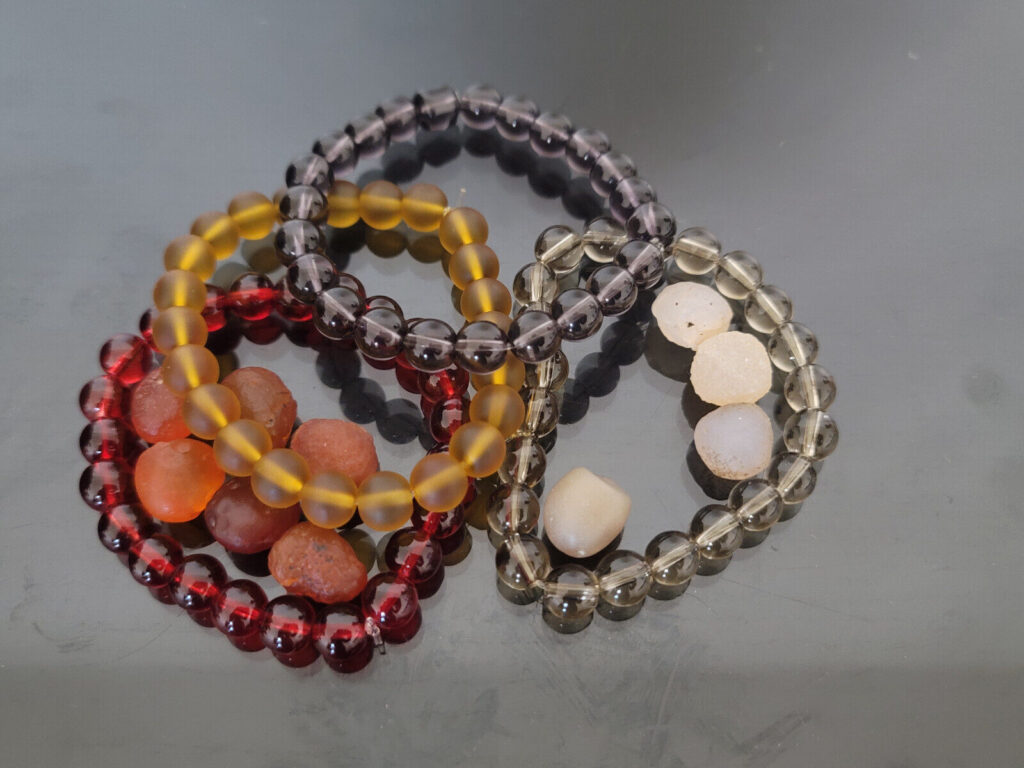 crystal clensing bracelet Gobi agate empowerd — Khodam Djinn