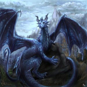 Haunted Ring Blue Dragon King Queen Wasserschutz Astral Projection Gesundheit — Khodam Djinn