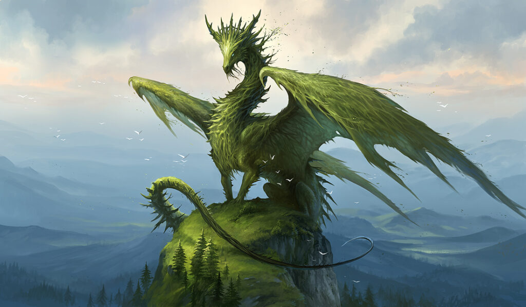 Spukkette Green Dragon Glück Glück Geld Gesundheit Liebe Weisheit Heilung — Khodam Djinn