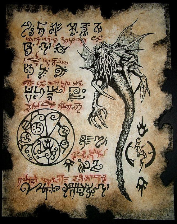 L'appel hanté de nécronomicon de Cthulhu Ritual Herald Power Old God Love Sex Wealth — Khodam Djinn