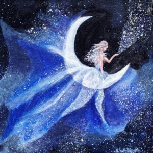 Anneau hanté Lune Déesse Lunaire Puissance Guérison Maladie Esprit de vie Contrôle animal — Khodam Djinn