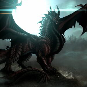 Spukte Ring drakonischen Magick Power Dragon Life Tod Dark Light Eternal Soul — Khodam Djinn