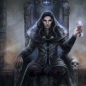 Amulette hantée de naissance rouge Vampire immortel âme Puissance de la vie magique Mort Essence — Khodam Djinn