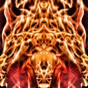 Haunted Amulet Flame Leviathan Fuego Magic Dragon Guardián Espíritu Dinero — Khodam Djinn