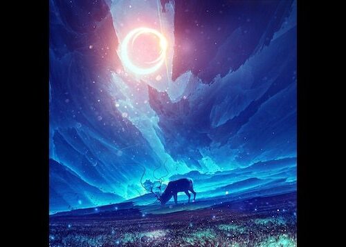 Khodam Djinn — Haunted Moon Deer Ring Lunar Power Healing Guardian Protection Energy Mind — image 1 Haunted Moon Deer Ring Lunar Power Healing Guardian Protection Energy Mind — Khodam Djinn