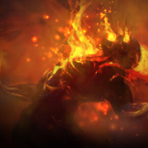 Fuego desatado Dios o Diosa Transformación Ritual calor Aura energía energía energía vida — Khodam Djinn
