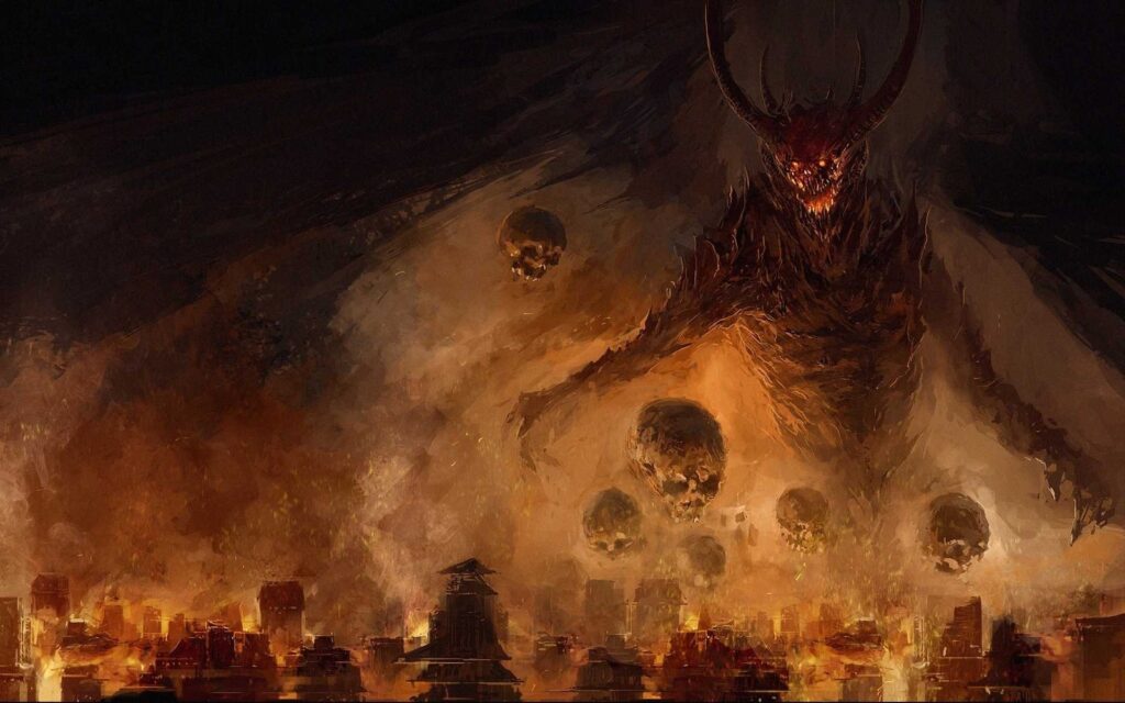 قاذفة قذيفة مروحية من طراز Hellfire Magic Dark Demon Revenge Protection Death Suffer — Khodam Djinn