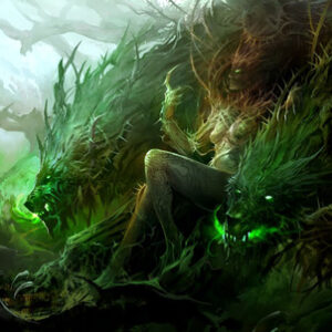 Verfolgt Ring Demonic Felbeast Green Fire Inferno Hell Hound Ally Guardian Macht — Khodam Djinn