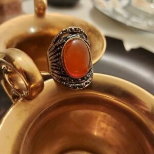 ~ Khodam Djinn ~ HAUNTED RING OF ORANGE FIRE GOLD ~ djinn / genie / jinn — Khodam Djinn